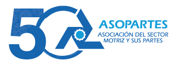 Logo Asopartes 50 años