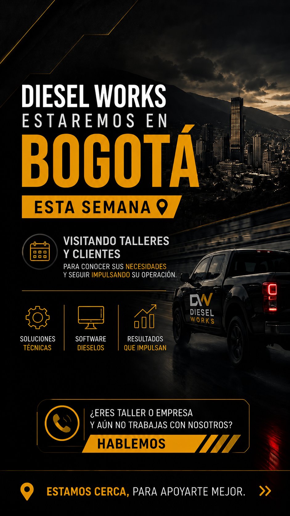 Diesel Works estuvo en Bogotá visitando clientes