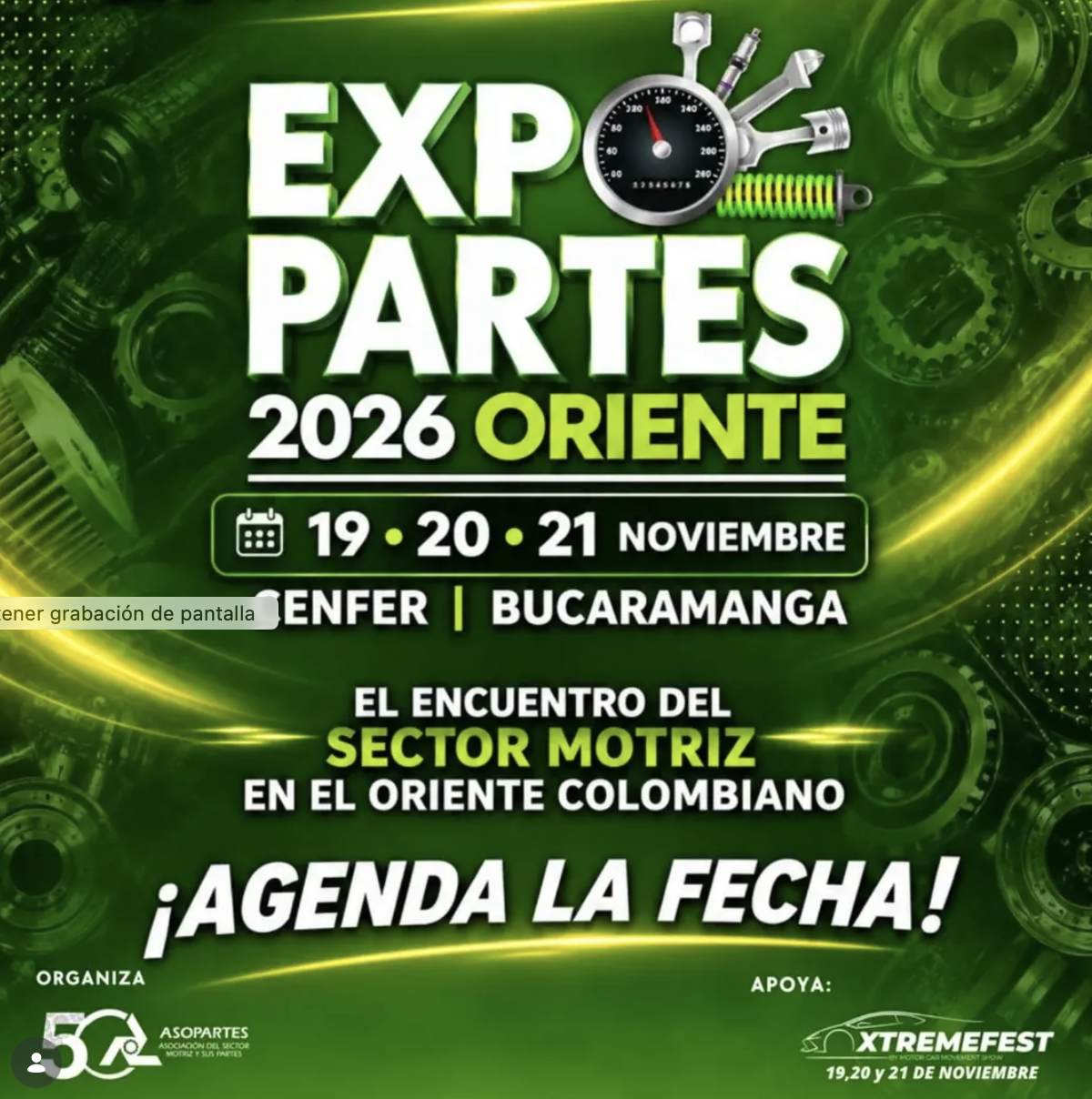 Feria Expopartes Oriente 2026